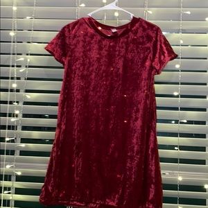 Velvet red valentines dress